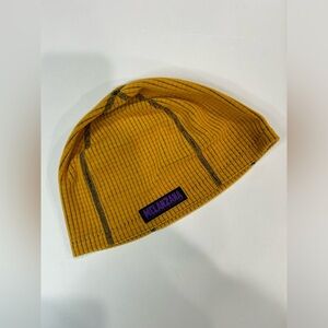 Melanzana Micro Grid Toque Large Sunflower Yellow Beanie NWT Melly Hat Microgrid
